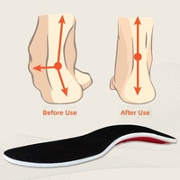 Semelles orthopédiques pour pieds plats, soutien de la voûte plantaire stable en TPU, protection du talon en gel EVA absorbant les chocs, respirantes et anti-transpiration