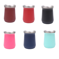 Mug à Yerba Maté en Acier Inoxydable 160 ml avec Bombilla, Tasse à Thé Isotherme à Double Paroi, Logo Personnalisé, Articles de Boisson OEM