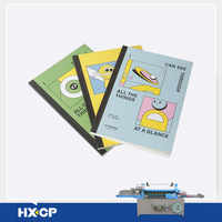Nouvelle machine de reliure semi-automatique HX500B pour le collage des dos de livres, 380V, garantie 1 an