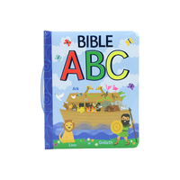 ABC mot unique impression personnalisée Bible pour enfants dessin animé conseil éducatif livres couverture rigide Offset fait carton Durable pour les enfants