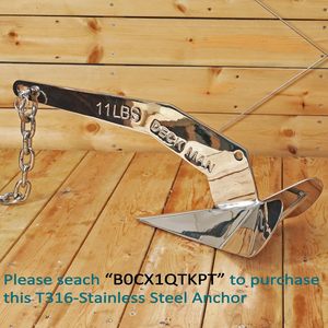 Marine Grade 316 Stainless Steel Boat Anchor <strong>Chain</strong> with 2 Pcs Anti-Off Shackles - Product Image 5