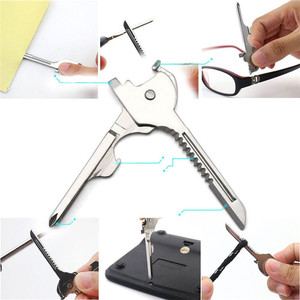 <span class=keywords><strong>Outil</strong></span> multifonction de survie EDC en acier inoxydable 6-en-1 pour l'extérieur - Product Image 6