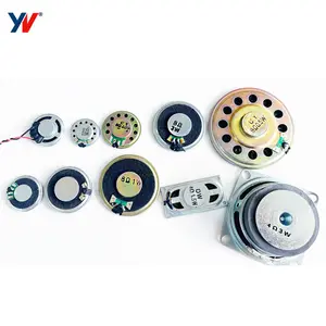 25mm 40mm 53mm 전 범위 마이크로 4 옴 2w 3w 5w 8ohm 1w 동적 멀티미디어 mylar 콘 스피커