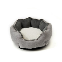 Lit d'hiver chaud pour animaux de compagnie Chien Chat Nid doux pour animaux de compagnie avec tapis amovibles Forme octogonale Chenil Canapé-lit