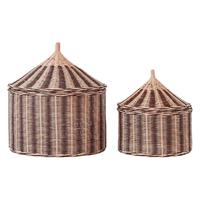 Style nordique salon divers panier en osier cirque thème panier de rangement fait à la main chambre d'enfants jouet panier