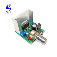 Papan plifier harga bagus, papan penguat daya dua saluran tanpa suara 12V selesai FE-9720B TDA7297