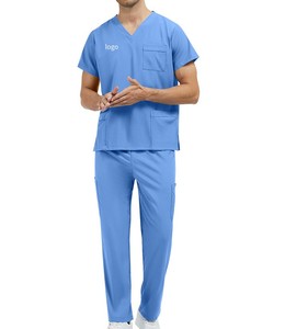 Vêtements médicaux personnalisés en gros, col en V, pour infirmières dentaires, hôpital, médecins, hommes et femmes, fabricants de blouses médicales - Product Image 6