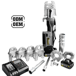 Outil de sertissage électrique pour tuyaux, <span class=keywords><strong>presse</strong></span> hydraulique, outils de plomberie à batterie Emeads GE-1550 <span class=keywords><strong>Cuivre</strong></span> 10 Boîte en plastique EMEADS - Product Image 2