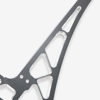 Pièces usinées CNC en aluminium et acier inoxydable anodisé noir, fabrication chinoise sur mesure, avec tolérance de précision pour support de camping-car