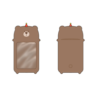 Kawaii personnalisé Kpop Photo porte-cartes Animal en peluche nouveau porte-cartes porte-clés Kpop carte manchon