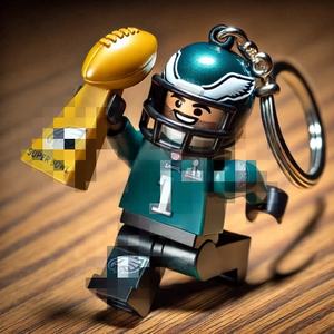 Innovador Llavero de la <span class=keywords><strong>Liga</strong></span> de Rugby MOC, Juego de Bloques de Construcción de Plástico, Personalizado para Regalos de Aficionados a Clubes Deportivos - Product Image 2