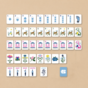 Tuiles de Mahjong de Caroline du Nord, modèle Blue Antelope 160, en acrylique Foster, de luxe, à deux couches, vente en gros, tuiles de Mahjong de designer - Product Image 2