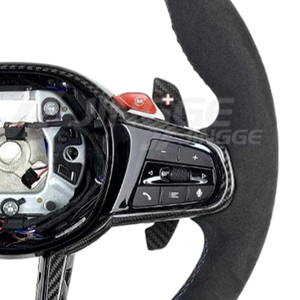 พวงมาลัยหุ้มอัลคันทาร่าแบบมีระบบทำความร้อนสำหรับรถบีเอ็มดับเบิลยู ซีรีส์ G รุ่น G20 G30 G80 G30 M3 G82 M240i G30 M550i M240i Lci M5 G90 G15 M40i - Product Image 4