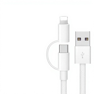 Câble de données <span class=keywords><strong>Apple</strong></span> 2-en-1 120W <span class=keywords><strong>USB</strong></span> vers Type-C/<span class=keywords><strong>Lightning</strong></span>, câble de charge rapide, longueur <span class=keywords><strong>1m</strong></span>-2m - Product Image 1