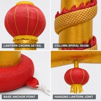 Arche gonflable en forme de dragon pour cérémonies commerciales, passerelle de célébration et structure de portique pour cérémonies de grand ouverture et présentations scéniques