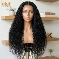 Peluca Frontal Rizada Pixie de Alta Densidad con Doble Trama, Sin Pegamento, Encaje HD 13x4, Cabello Humano Virgen Vietnamita Original