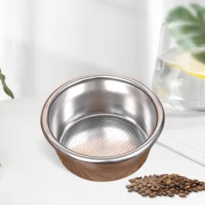 Coffee Machine Powder Bowl 54Mm Coffee Filter Single Layer Powder Trough Stainless Steel Espresso Filter Basket
