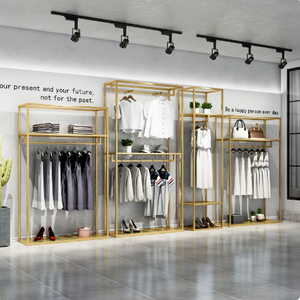 Porte-vêtements mural en métal pour <span class=keywords><strong>la</strong></span> vente au détail - Product Image 5