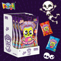 Groothandel 100g Inner Sour Skittle-s snoep deelzakje Vegan-vriendelijk Gemengde Fruitige Smaak Natuurlijke Kleur Kauwsnoep (Verpakking van 12)