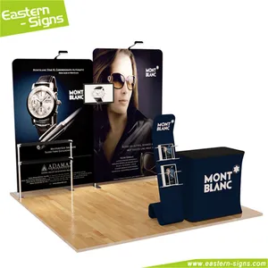 Quick set standard aluminum fabric foldable 10x10 advertising tradeshow booth exhibition