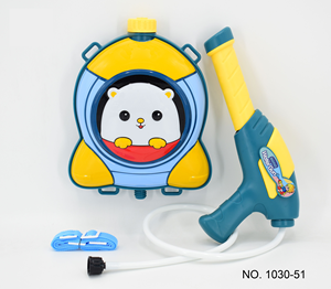 可爱卡通儿童夏季定制可调肩带水枪背包射击儿童游戏玩具户外水枪 - Product Image 5