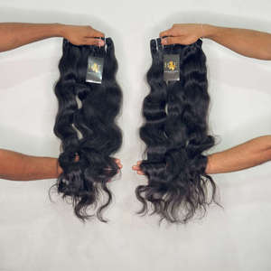 Cheveux indiens de temple alignés sur la cuticule, 100 % cheveux humains bruts indiens, fournisseurs de cheveux humains bruts non traités, extensions de cheveux humains indiens de temple - Product Image 1