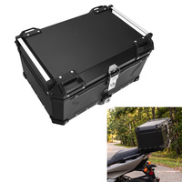 TCMT 65L Top Case en Aluminium, Boîte de Rangement Arrière, Coffre Compatible avec Harley Yamaha BMW Honda, Pièces Universelles pour Moto XX-459-B