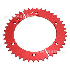 Generic Split <b>Sprocket</b> 420 42T Red Rear Motorcycle Transmission Replacement Part - Product Image 5