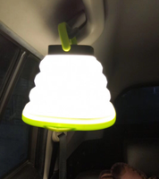 Lanterne de camping et chargeur de téléphone - Lampe LED rechargeable pour le camping, la randonnée et les voyages, les pannes de courant, les ouragans, les kits de survie