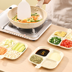 Divided Serving Dish 4 Compartment Square Food Container Dishwasher Safe For Kitchen Storage Trays - Product Image 2
