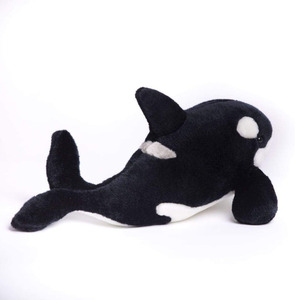 B976 Orca Blackfish Long Big Whale Stuffed Animal Sea Critters Plush Toy Doll Wholesale Furry Customized Clothes ODM Orca Plush - Product Image 2