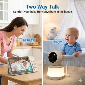 Cámara de Vigilancia para Bebés con Visión Nocturna Automática, Alerta Sonora, Modo de Ahorro de Energía ECO y Botones Fáciles de Usar - Product Image 4