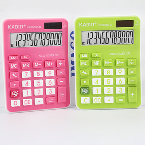 Calculadora Kadio KD3866B-C de 12 dígitos, doble alimentación solar, para oficina, escritorio, finanzas, ideal para regalos empresariales. - Product Image 1