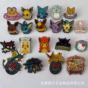 Insignia de Metal de animación de dibujos animados directa de fábrica, broche de esmalte de pintura creativa Cultural, moneda conmemorativa de aniversario de moda - Product Image 5