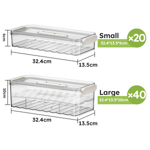 Wholesale Refrigerator Organizer Containers Set Kitchen Egg Fruit <strong>Fridge</strong> <strong>Storage</strong> Bins Plastic Container Box <strong>for</strong> <strong>Fridge</strong> - Product Image 6