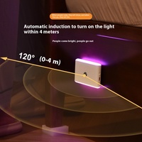 Lampe à Induction RGB Intelligente Infrarouge Charge Moderne Veilleuse Footlight Jaune Ombre Nouveau Corps Humain Capteur LED