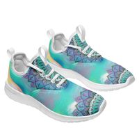 Chaussures décontractées pour hommes personnalisées, légères, respirantes, en maille, avec coussinets, motif mandala, confortables pour un usage quotidien, antidérapantes