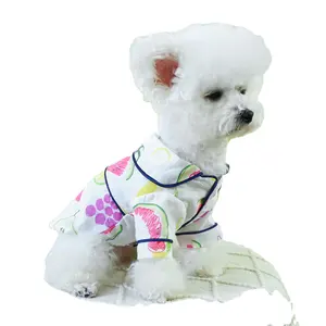 JXANRY Dog Clothes Spring And Summer New Products Small And Medium-Sized Dog And Puppy Thin Home Comfortable Fruit Pajamas