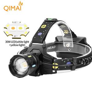 Lampe frontale LED Sy8108, 3x18650, rechargeable, lumière blanche réglable, lampe frontale pour la pêche nocturne en plein air - Product Image 2