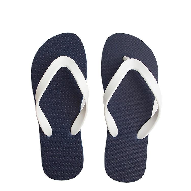 Wholesale Double Strap Rubber Flip Flops Anti-Slip EVA Rubber