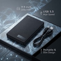Boîtier pour disque dur SSD de 2,5 pouces, boîtier pour disque dur, 6 Gbps, pour ordinateur portable, ordinateur de bureau, pour la migration de disques