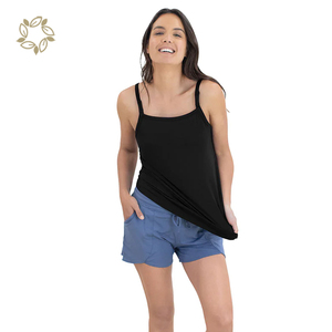 Débardeur de maternité en bambou, haut d'allaitement durable, chemisier de maternité écologique, sans manches, <span class=keywords><strong>t</strong></span>-shirts pour femmes enceintes - Product Image 4