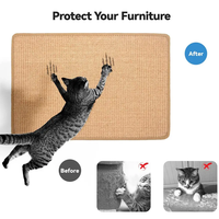 Individueller Sisal-Katzenkratzbaum Fusselarmer Teppich für Katzen Kratzmatte zum Schutz von Teppichen und Sofas