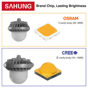 Lampe à plate-forme LED antidéflagrante ATEX à économie d'énergie 30W-100W pour entrepôt et atelier IP65 trois preuves - Product Image 5