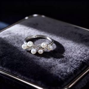 10750DIY Accesorios de Perlas, Anillo de Plata S925 con Base Vacía para Perlas Redondas de 9-11 mm, Fornituras y Componentes de Joyería - Product Image 1