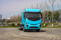 Camión Eléctrico de 14 Toneladas de Marca Líder, Modelo Compuesto SE861kWh, Semirremolque con Suspensión Neumática 6x4, Batería de 861kWh (Lado Izquierdo)
