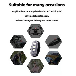 USB Mini universel LED moto arrière queue stroboscopique lumière nouveau RC Drone avion feux d'avertissement <span class=keywords><strong>Flash</strong></span> Laser antibrouillard <span class=keywords><strong>Auto</strong></span> - Product Image 5