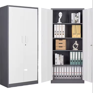 Armoire de rangement de bureau moderne en acier inoxydable de grande capacité avec un espace énorme - Product Image 1