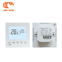 Pengontrol suhu termostat pemanas ruangan Digital LCD berkabel untuk pemanas lantai elektrik 230V 16A