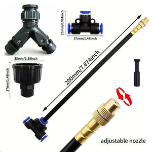 Juego de cabezales de aspersión ajustables, boquilla de microaspersión universal de 6mm para refrigeración y humidificación de jardines, dispositivo de riego - Product Image 3